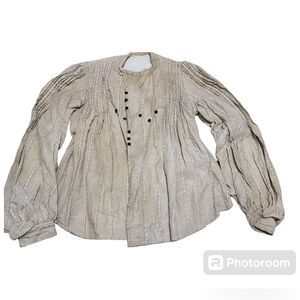 Antique Victorian bodice top xs